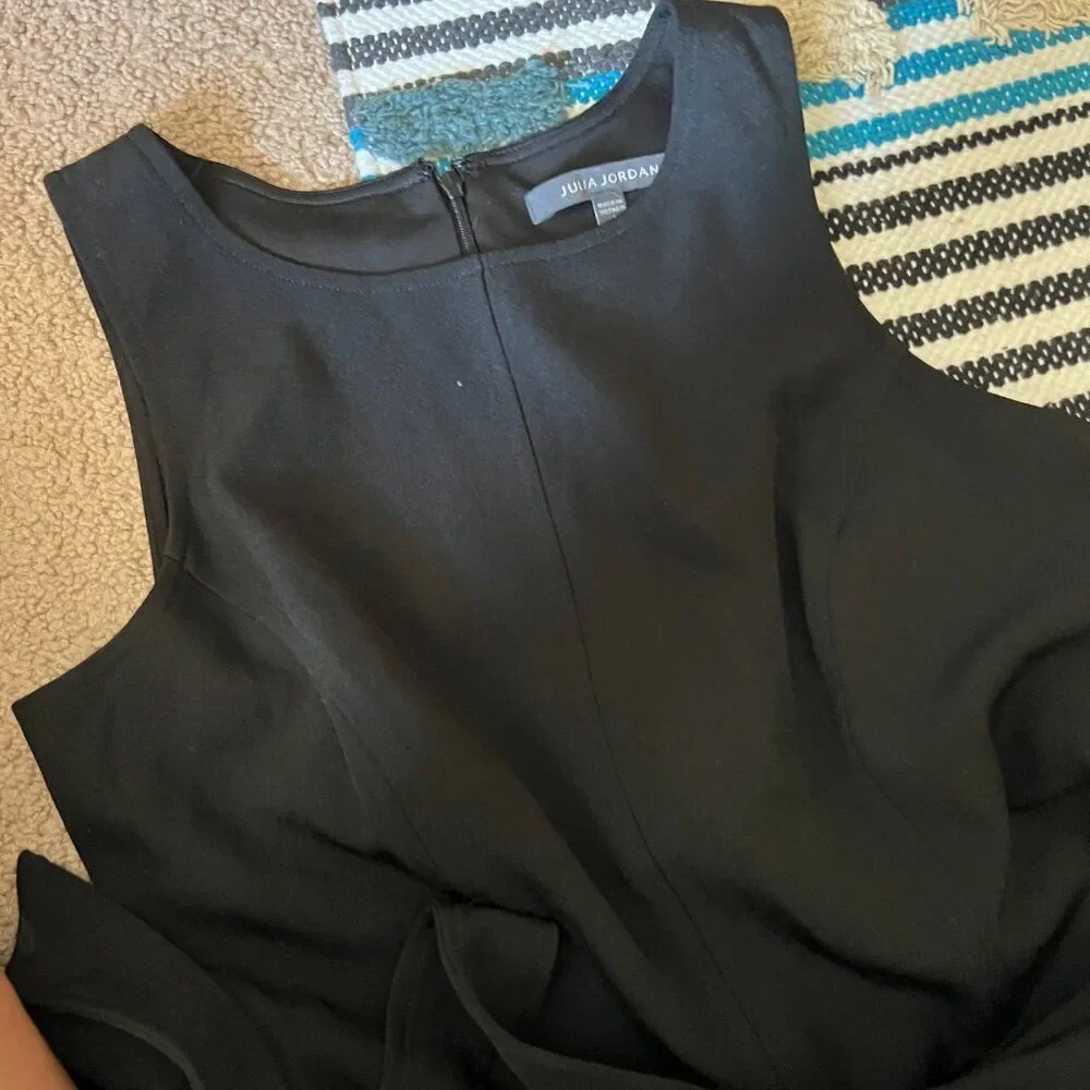 Julia Jordan Waist Tie High Neck JumpsuitBlack‎ Size 4